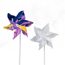 sublimation blank  PET plastics windmill -six leaves style  two sided printing