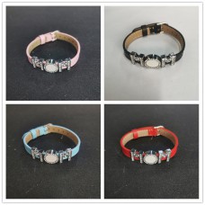 sublimation blank mom diy leather bracelets bangles-10MM