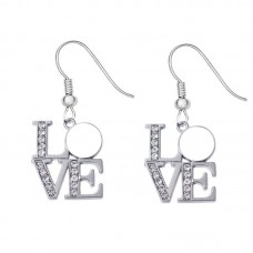 sublimation blank love earrings earring