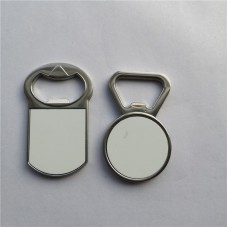 sublimation blank metal fridge magnet bottle opener