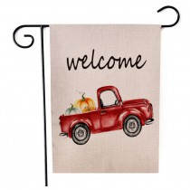 sublimation linen blank garden Flag-two layers