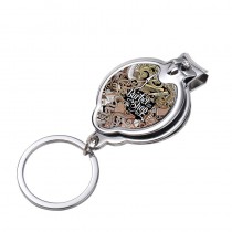 sublimation nail cutters metal keychains bottle opener