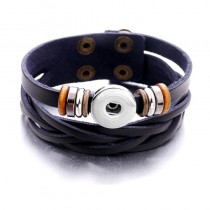 sublimation button rope bracelet leather bracelet bbrs082