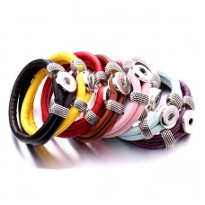 sublimation button rope bracelet leather bracelet  bbrs038