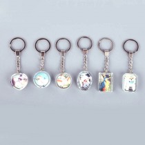 sublimation blank crystal keychains