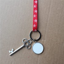 sublimation blank santa claus key ornaments