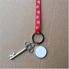 sublimation blank santa claus key ornaments