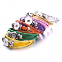 sublimation pu leather  button bracelet bracelets hot style