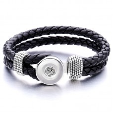 sublimation button rope bracelet leather bracelet  bbrs038