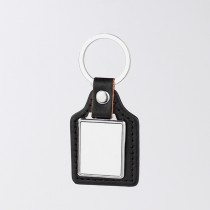 sublimation blank pu leather  keychains