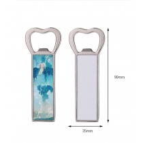 sublimation blank metal fridge magnet bottle opener