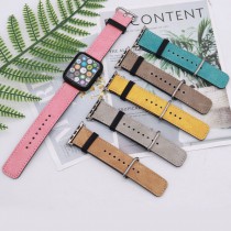 sublimation leather watch band for Apple watch-colour pu leather style