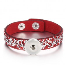 sublimation button rope bracelet leather bracelet