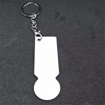 sublimation blank  key fob trolley aluminum keychains