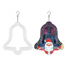 sublimation blank christmas aluminum wind ornaments-bell  250MM and 200MM