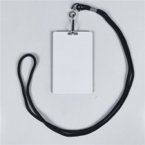 sublimation blank mdf Lanyard with mdf  Chest badge and work badge