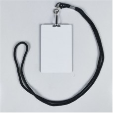 sublimation blank mdf Lanyard with mdf  Chest badge and work badge