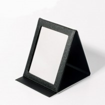 sublimation blank pu leather makeup mirrors