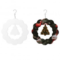 sublimation blank christmas aluminum wind ornaments