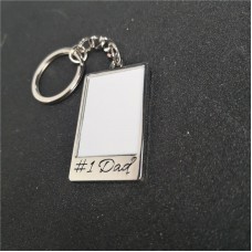 sublimation dad mom keychains