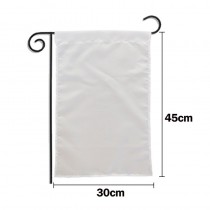 one layer-sublimation polyester fiber blank garden flag 