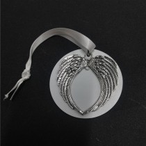 sublimation christmas charm angel wings