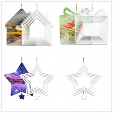 sublimation blank christmas aluminum wind ornaments-250MM