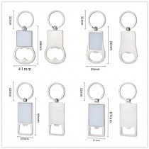 sublimation bottle opener metal keychains 