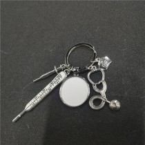 sublimation nurse keychains